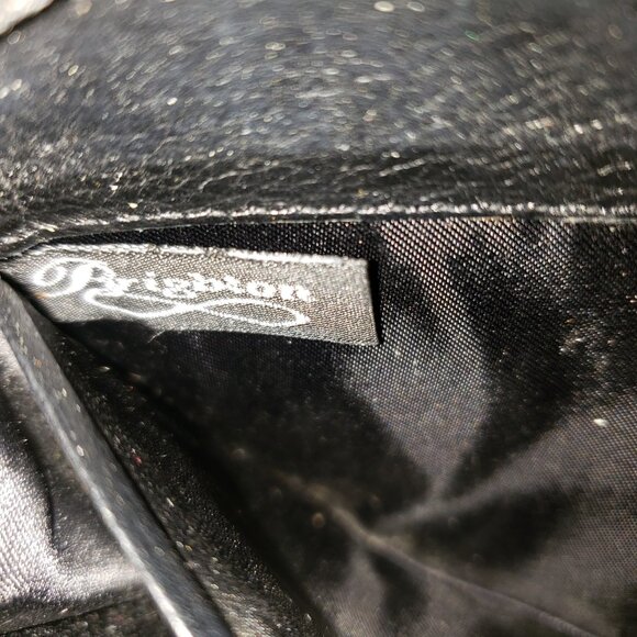 BRIGHTON Wallet Clutch Black Brown ZIP AROUND Credit Card Bill ID ORGANIZER EUC - Picture 7 of 7